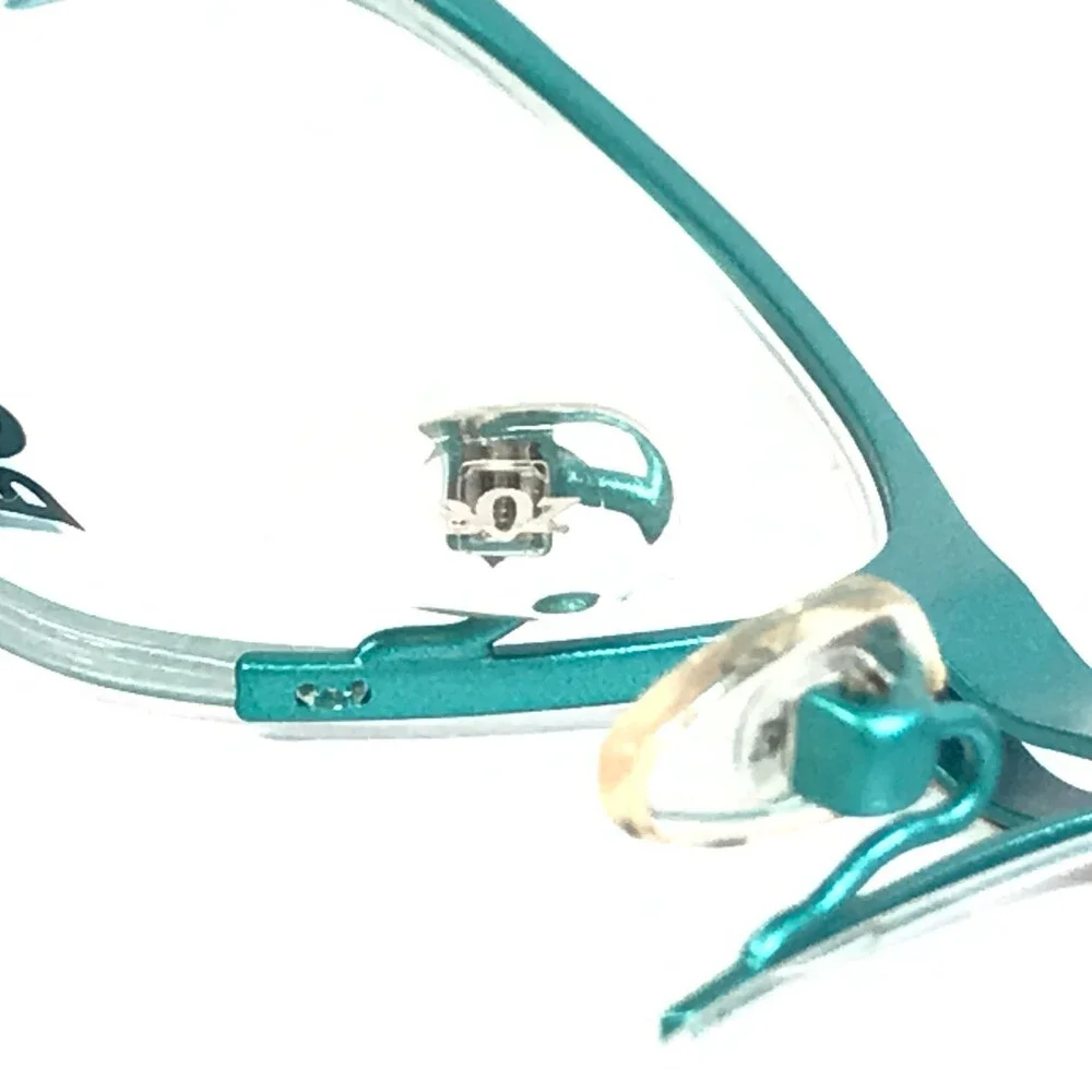 BOZ Eyeglasses Frames VENTURA 3022 Blue Red Cat Eye Half Rim 53-17-135
